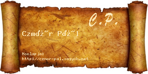 Czmór Pál névjegykártya